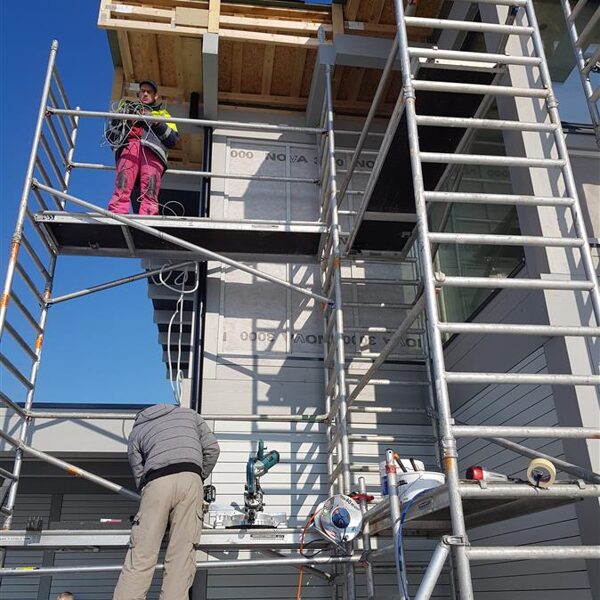 Vējkastes montāža